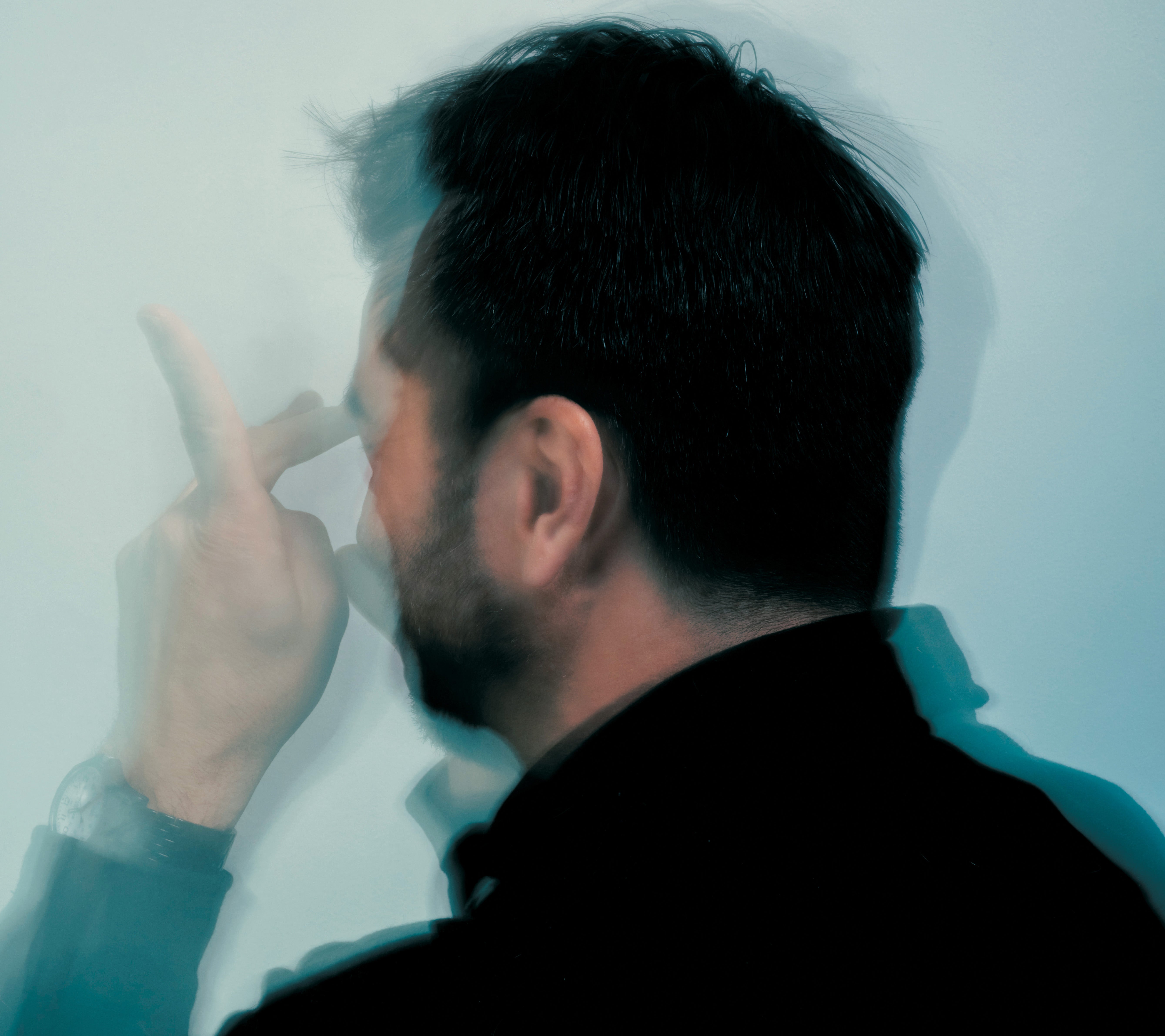 The author, seen from the back